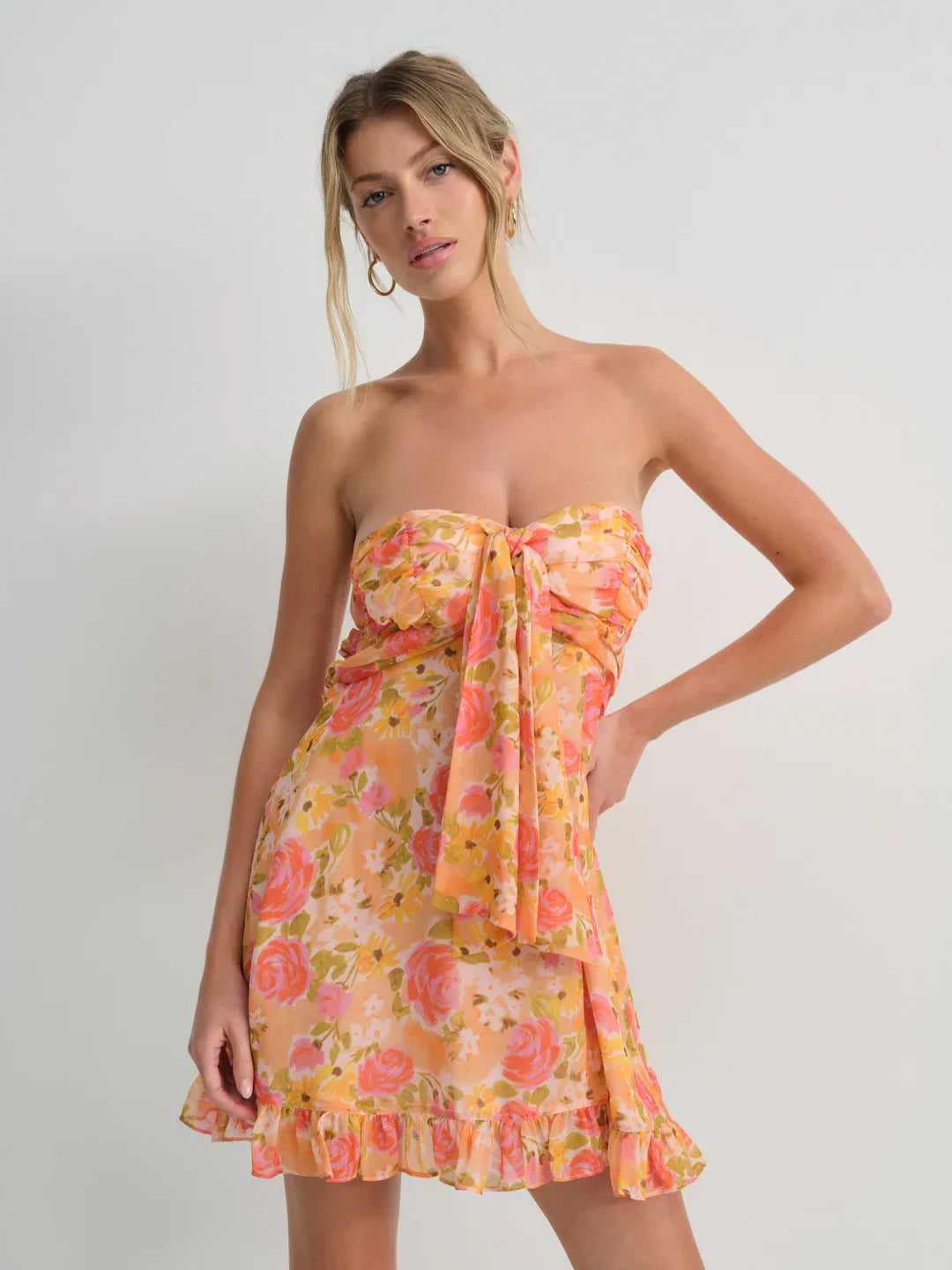 Vibrant Spring Mini Dress - LOUVELLI